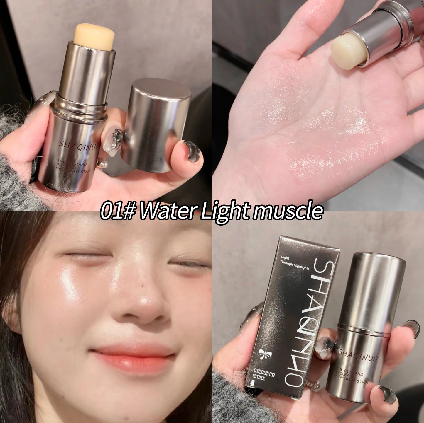SHAQINUO Milk Jelly Moisturizing Blush Stick Create Creamy Skin Tender and Brightening Cheeks Makeup Highlighting