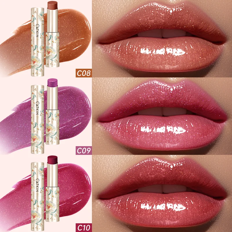 CATKIN GLOSSY LIP BALM Hydrating Lip Balm in 6 Vibrant Colors Moisturize, Protect & Soothe