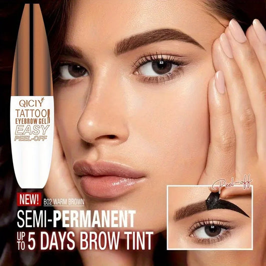 Peel-off Eyebrow Gel Tint Waterproof Grey Brown Lasting Non Smudge 3D Eyeliner Pen Natural Liquid Brow Tattoo Dying Cream Makeup