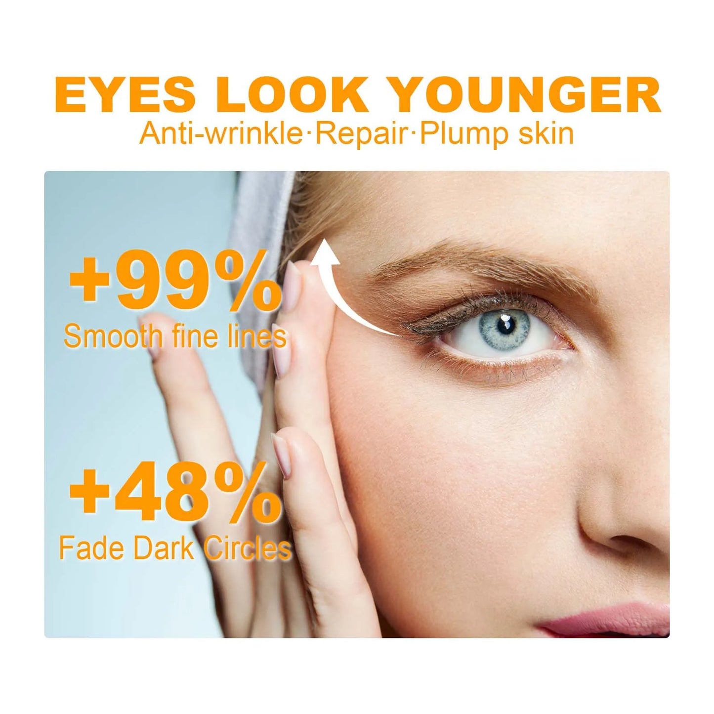 Hoygi 15ml 5d Peptide Repairing Eye Cream Anti Wrinkle Moisturizing Anti Dark Circles Firm Eye Bags Puffiness Remover Eye Cream