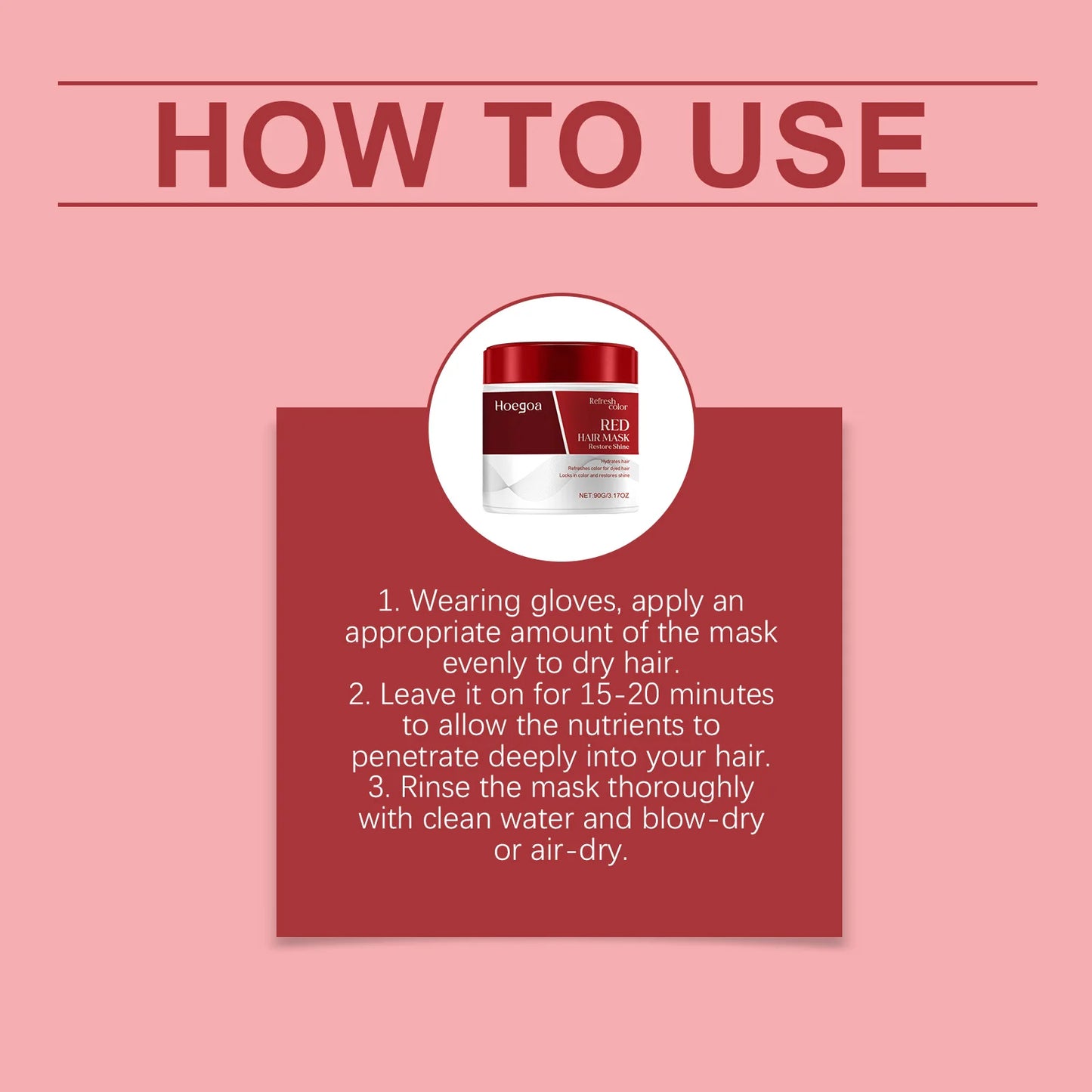Hoegoa Hair Nourishing Mask Repair Damaged Hair Reduce Dryness Prevent Frizzing Enhance Shine Restroing Lasting Hair Care Mask