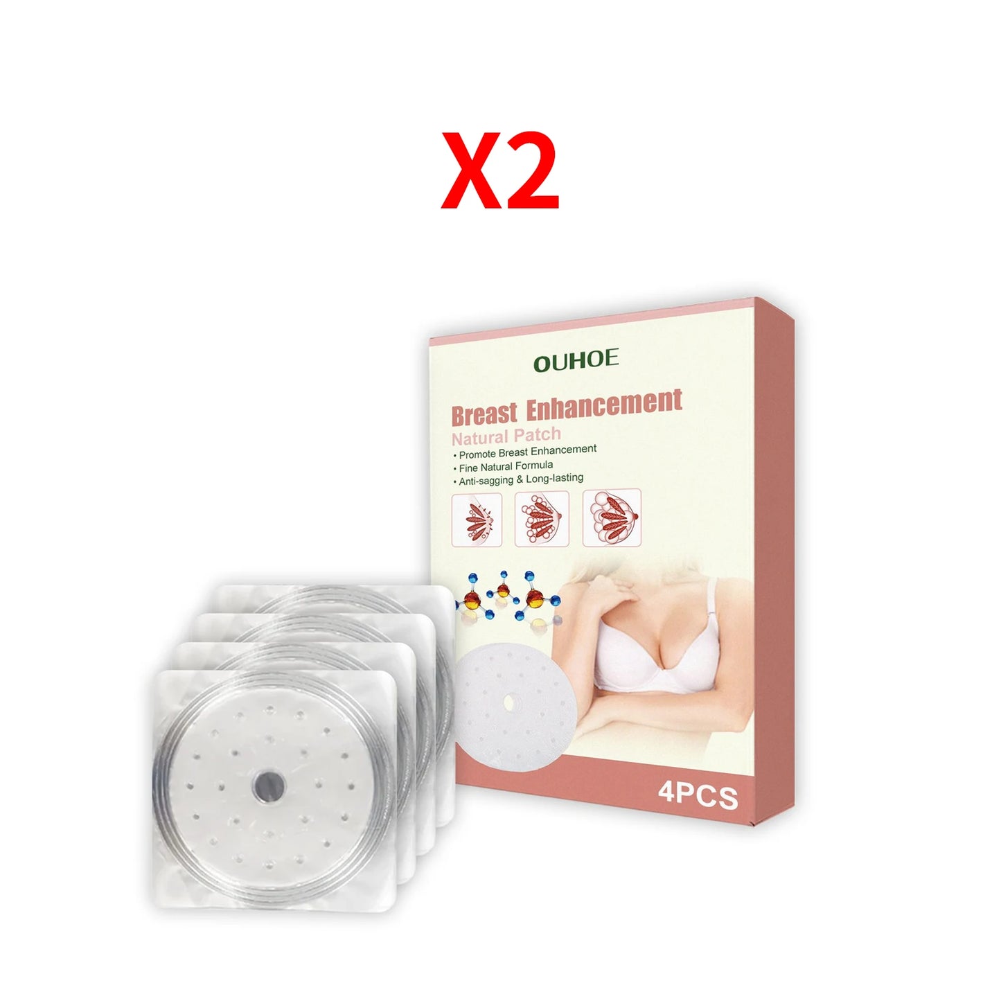 Breast Enhancement Patch Anti-Sagging Collagen Bust Augmentation Enlargement Big Boobs Growth Firming Lifting Plumping Chest Pad