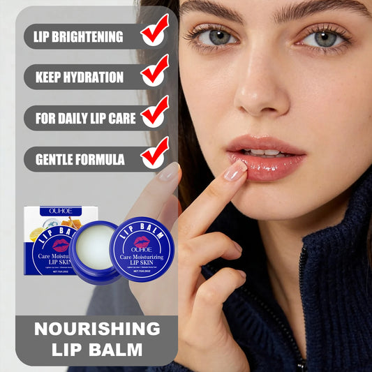 OUHOE Lip Balm Winter Lips Care Long-Lasting Hydration Prevent Dryness Gentle Formula Keep Soft All Day