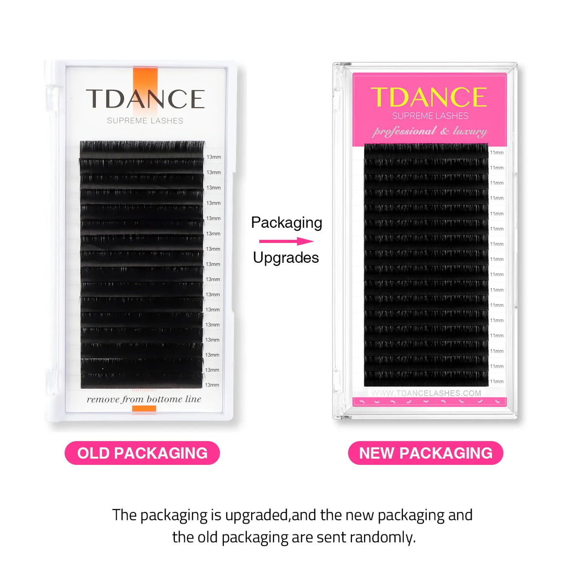 TDANCE Classic Eyelash Extension 16 Rows Soft Faux Mink Lashes Russian Volume Makeup Eyelashes Professionals Individual Eye Lash