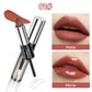 2 In 1 Dual Ended Moisturizing Lipstick & Lip Gloss,Waterproof Proof Lipstick Sealer,Matte & Mirror,Long Lasting,Non-Stick Cup