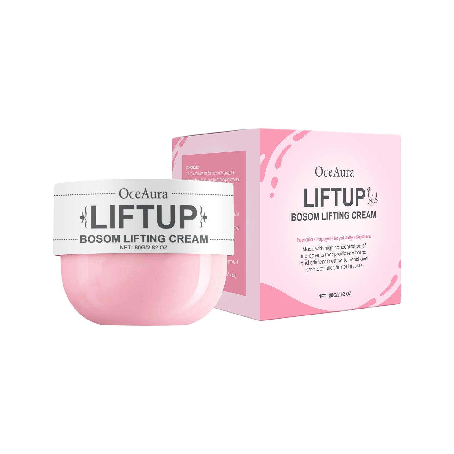 Oceaura Breast Care Cream Nourishing Firming Breast Skin Reduce Sagging Daily Massage Improve Skin Elasticity Breast Skin Cream
