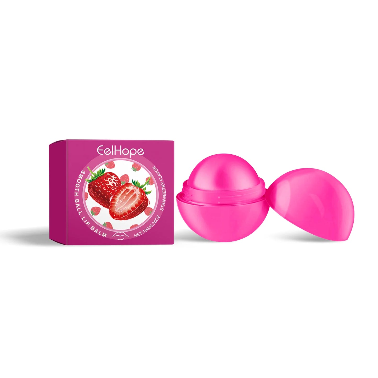Eelhope 10g Fruit Moisturizing Lip Balm Hydrating Overnight Lasting Lip Plumper Reduce Lip Lines Repair Cracking Lips Care Balm