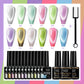 VOKY 7ML Crystal Stone Cat Eye Gel Nail Polish UV/LED Shiny Wide Cat Eye Gel, Classic Holographic Glitter Milky Way Color UV Gel