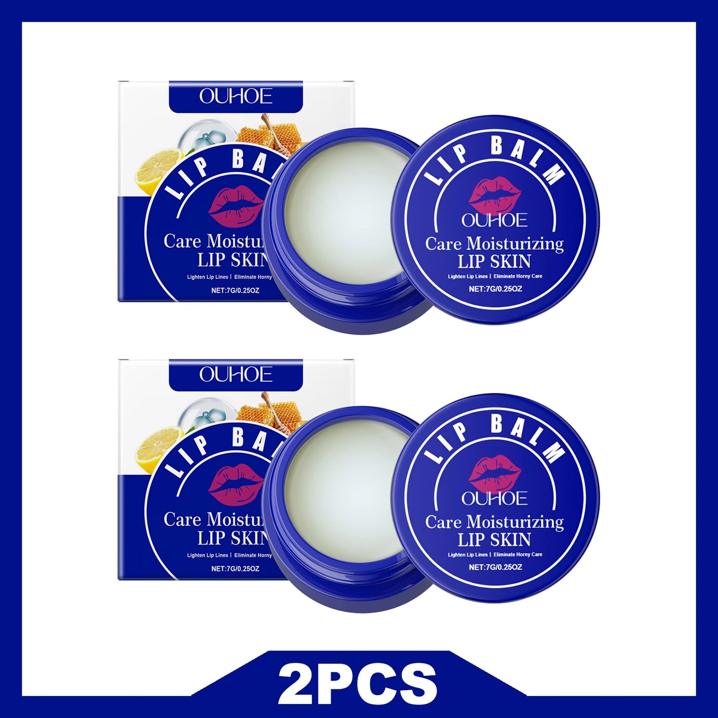 OUHOE Lip Balm Winter Lips Care Long-Lasting Hydration Prevent Dryness Gentle Formula Keep Soft All Day