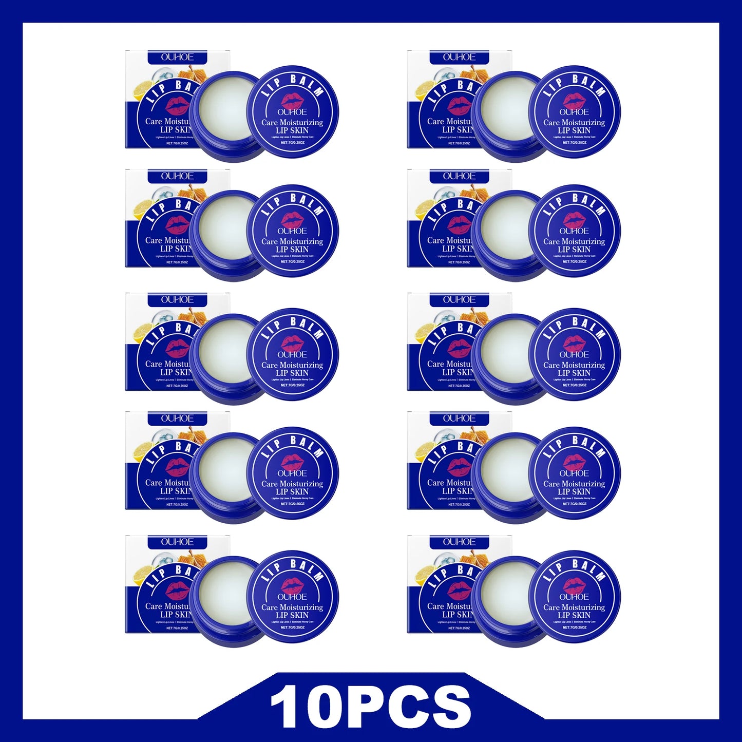 OUHOE Lip Balm Winter Lips Care Long-Lasting Hydration Prevent Dryness Gentle Formula Keep Soft All Day