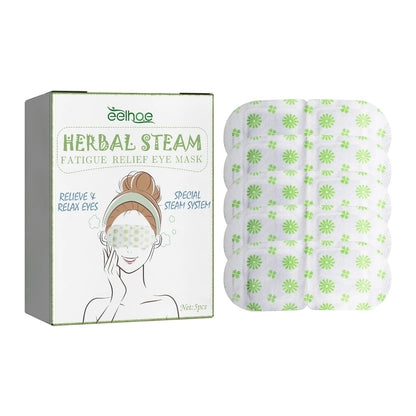 Eelhoe Herbal Steam Eye Mask Relieve Fatigue Soothe Eye Discomfort Fade Dark Circles Nourish Moisturizing Hot Compress Eye Mask