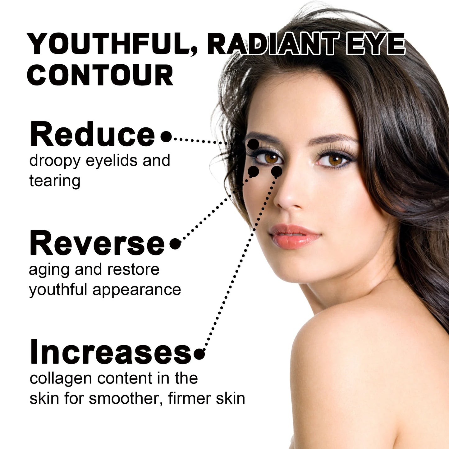 Hoygi Eye Firming Cream Fade Fine Lines Lightening Dark Circles Anti-aging Hydrating Reduce Wrinkles Lifting Eyes Collagen Cream