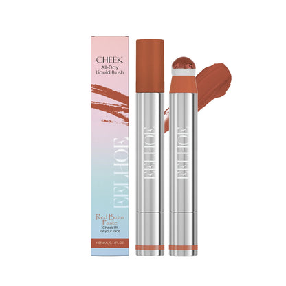 3 Colors Spin Brush Liquid Blush and Lip Gloss Moisturizing Matte Brightening Contour Highlighter Long-wearing Non-fading Makeup