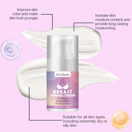 Oceaura Breast Firming Cream Nourishing Reduce Sagging Anti-wrinkle Lifting Quick Absorbed Massage Tightening Breast Lotion