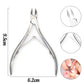 4 Pcs/Set Professional Stainless Steel Nail Cutter Scissor Nippers Muti Function Cuticle Pusher Remover Nail Care Manicure Kits