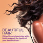 Hair, Skin & Nails Vitamins - Contains Biotin, Collagen - Promotes Hair Growth, Nourishes Skin, Strengthens Nails - 60 Gummies