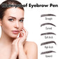 EELHOE Multi Color 4 Forks Eyebrow Pen Natural Plumping Eyebrow Waterproof Sweatproof Lasting Makeup Volumizing Eyebrow Pen