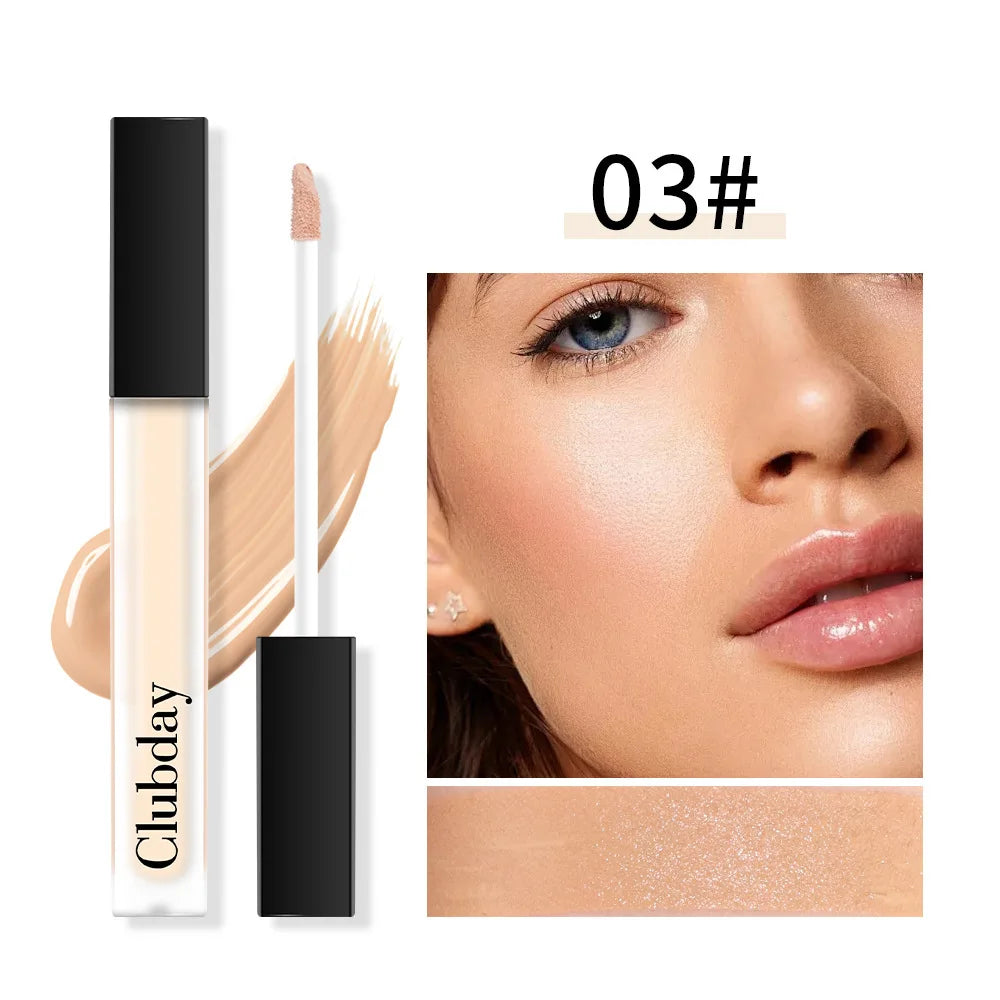 Liquid Concealer - Lightweight Eye Coverage for Dark Circles & Tattoos, Waterproof Buildable Formula, Single Shade Tube Makeup