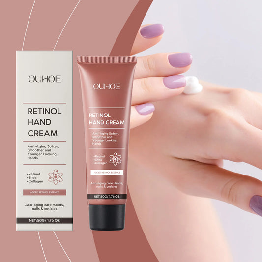 Moisturizing Hand Cream With Retinol Shea Butter Anti Aging For Fine Lines Nourishing Non Greasy Improve Dry Cracked Hands Daily