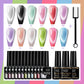 VOKY 7ML Crystal Stone Cat Eye Gel Nail Polish UV/LED Shiny Wide Cat Eye Gel, Classic Holographic Glitter Milky Way Color UV Gel