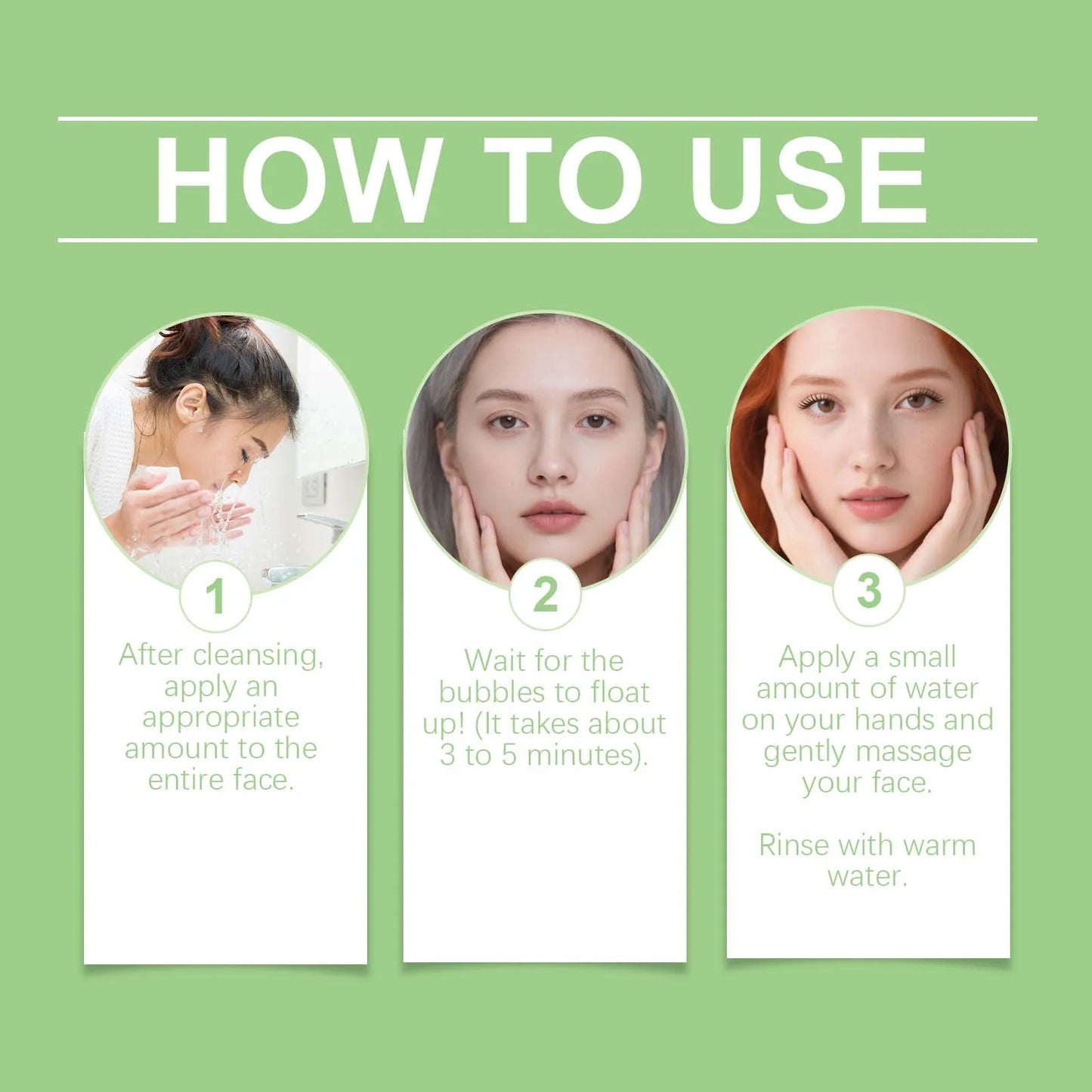 90g Holy Basil Bubble Face Deep Cleaning Clay Mask Remove Blackhead Moisturizing Oil Control Smoothing Softening Facial Mud Mask