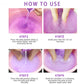 Rose Lavender Crystal Mud Foot Bath Salt Foot Bath Foot Therapy Foot Care Home Jelly Spa Exfoliation 100g