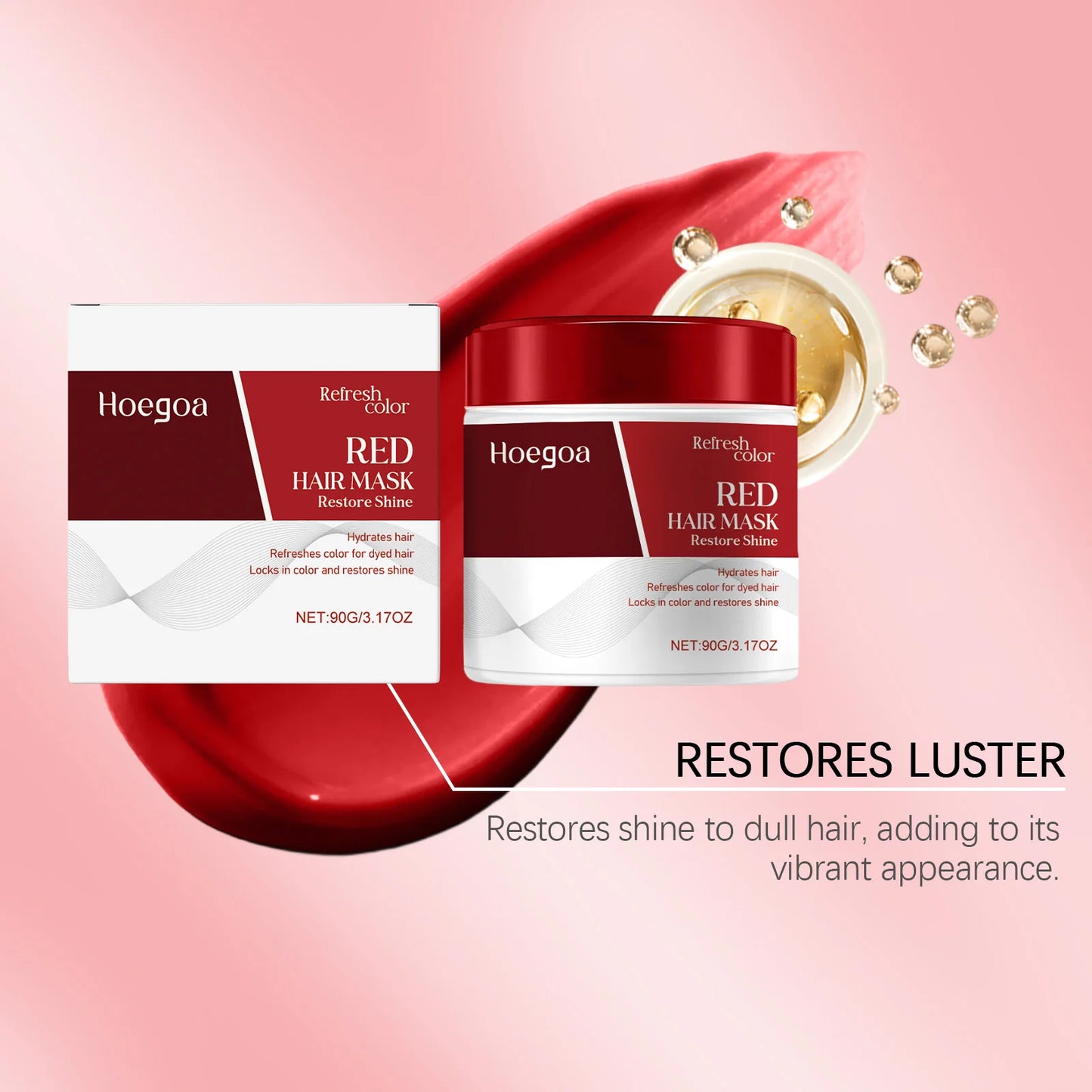 Hoegoa Hair Nourishing Mask Repair Damaged Hair Reduce Dryness Prevent Frizzing Enhance Shine Restroing Lasting Hair Care Mask