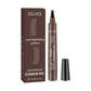 EELHOE Multi Color 4 Forks Eyebrow Pen Natural Plumping Eyebrow Waterproof Sweatproof Lasting Makeup Volumizing Eyebrow Pen