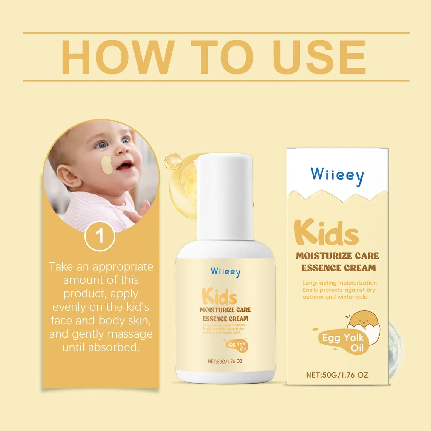 Children Moisture Cream Nourishing Body Refreshing Soothing Delicate Skin Natural Ingredients Non Irritant Baby Body Touch Cream