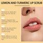 Hoygi 100g Turmeric Lemon Lip Scrub Moisturizing Lip Care Gentle Exfoliating Plumping Remove Dead Skin Nourish Chapped Lip Scrub