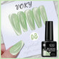 VOKY 7ML Crystal Stone Cat Eye Gel Nail Polish UV/LED Shiny Wide Cat Eye Gel, Classic Holographic Glitter Milky Way Color UV Gel
