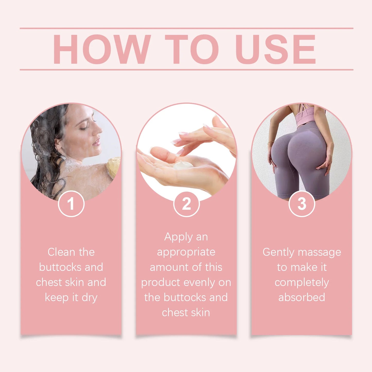 Oceaura Moisturizing Body Cream Breast and Butt Care Firming Lifting Smoothing Skin Non-sticky Shaping Body Tightening Cream