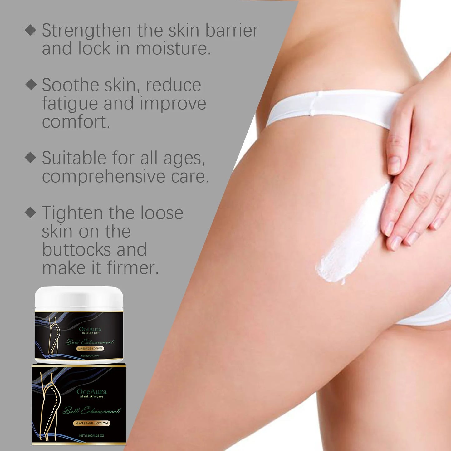 Oceaura Butt Skin Care Cream Nourishing Enhance Skin Elasticity Moisturizing Reduce Sagging Tightening Butt Lifting Cream