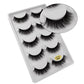 5 Pairs Multipack 3D Mink Lashes False Eyelashes Handmade Wispy Fluffy Long Lashes Natural Eye Makeup Tools Eye Lashes G806
