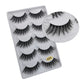 5 Pairs Multipack 3D Mink Lashes False Eyelashes Handmade Wispy Fluffy Long Lashes Natural Eye Makeup Tools Eye Lashes G806