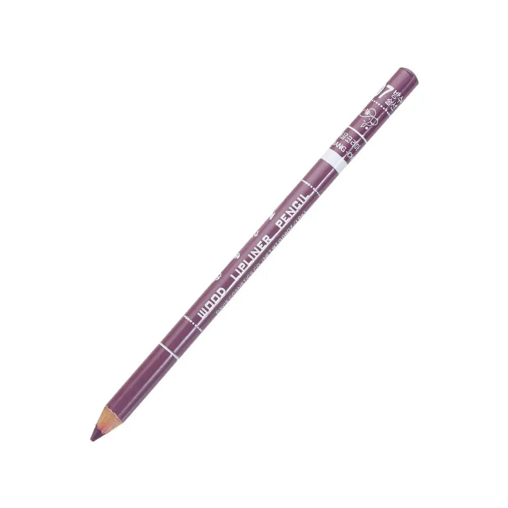 Colorful Natural Matte Wood Lip Liner Pen Waterproof Long Lasting Lipstick Pencil Contour Lady Charming Women's Cosmetic Tool