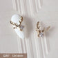 10pcs 3D Alloy Christmas Tree Bells Nail Art Zircon Pearl Metal Manicure Nails Accessories DIY Nail Decorations Supplies Charms