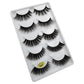 5 Pairs Multipack 3D Mink Lashes False Eyelashes Handmade Wispy Fluffy Long Lashes Natural Eye Makeup Tools Eye Lashes G806