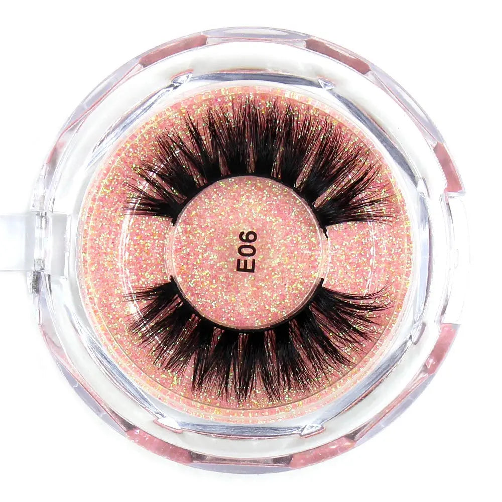 AMAOLASH Eyelashes Mink Lashes High Volume Thick False Eyelashes 3D Eyelash Extension Dramatic Soft Long Lasting Eye Lashes E01