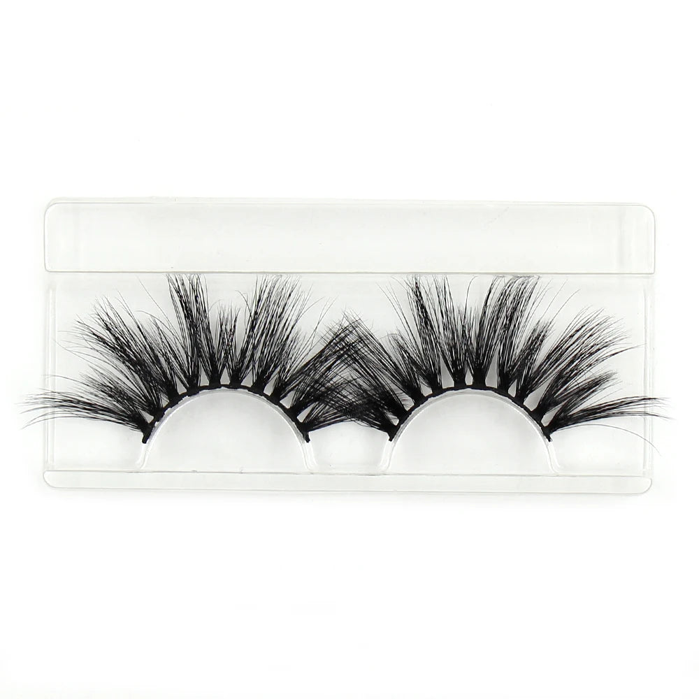 LEHUAMAO Eyelashes 3D Lashes 25mm Mink False Eyelashe Fluffy Soft Eyelash Dramatic Makeup Lashes Mink 3D Lash Natural Long G05
