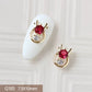 10pcs 3D Alloy Christmas Tree Bells Nail Art Zircon Pearl Metal Manicure Nails Accessories DIY Nail Decorations Supplies Charms