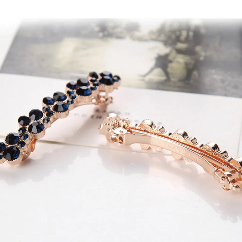 Korean Crystal Pearl Spring Hair Clips Pins for Women Girls Elegant Barrettes Hairpins Hairgrips Headwear Hair Accessories