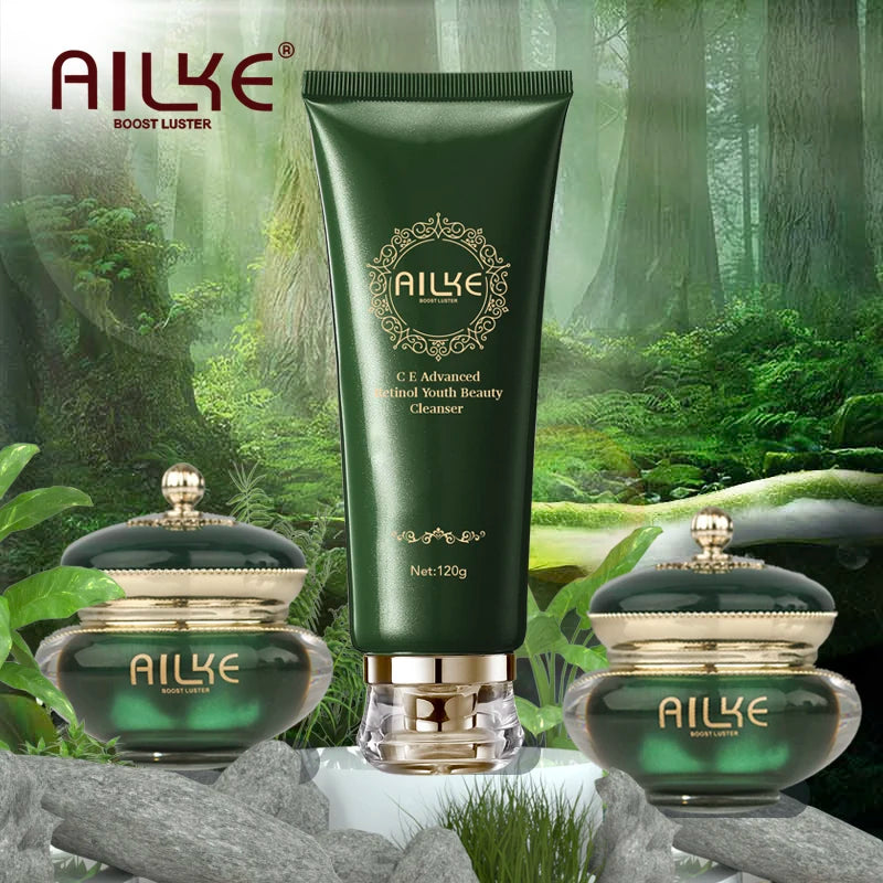 AILKE Retinol Brightening Face Cream, Anti-Wrinkles, Remove Stains, Firming, Whitening Skin, Moisturizing Facial Cream Set