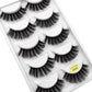 5 Pairs Multipack 3D Mink Lashes False Eyelashes Handmade Wispy Fluffy Long Lashes Natural Eye Makeup Tools Eye Lashes G806