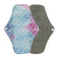 Sanitary Pads Organic Bamboo Charcoal Washable Menstrual Panty Liner Leakproof Cloth Towel Reusable Period Feminine Hygiene Pads
