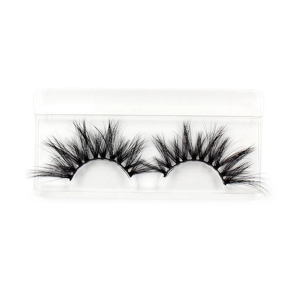 LEHUAMAO Eyelashes 3D Lashes 25mm Mink False Eyelashe Fluffy Soft Eyelash Dramatic Makeup Lashes Mink 3D Lash Natural Long G05