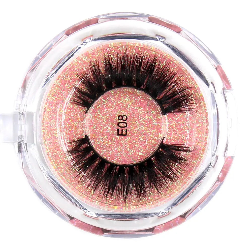 AMAOLASH Eyelashes Mink Lashes High Volume Thick False Eyelashes 3D Eyelash Extension Dramatic Soft Long Lasting Eye Lashes E01