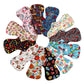 10pcs Organic Bamboo Charcoal Washable Hygiene Menstrual Pads Heavy Flow Sanitary Pads Lady Cloth Pad Reusable Pads