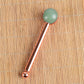 Natural Stone Facial Care Massage Roller Stainless Steel Wand Health Care Eye Head Massager Interchangeable Roller Head Tool