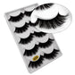 5 Pairs Multipack 3D Mink Lashes False Eyelashes Handmade Wispy Fluffy Long Lashes Natural Eye Makeup Tools Eye Lashes G806